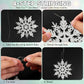 Festive Snowflake Ornaments for Christmas Tree, Party, and Winter Home Décor (Blue)