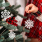 Festive Snowflake Ornaments for Christmas Tree, Party, and Winter Home Décor (Blue)