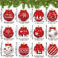 Festive Christmas Tree Ornaments For Holiday Home Party Decoration And Xmas Tree Hanging (red)