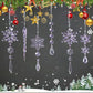 18-Piece Crystal Christmas Ornament Set for Tree, Party & New Year Decor (purple)
