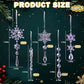 36PCS Acrylic Christmas Snowflake & Icicle Ornaments for Xmas Tree, Parties & Decor (light purple)