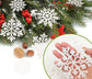 Sparkling Snowflake Ornaments for Christmas Tree, Home & Festive Holiday Party Decorations (Silver)