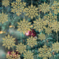 Christmas Snowflake Ornaments for Festive Tree & Holiday Home Decoration (Gold)