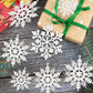 Christmas Snowflake Ornaments for Festive Tree & Holiday Home Decoration (Gold)