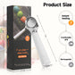 Heated Ice Cream Scoop with LED Display & 3400mAh Battery – Rechargeable, IP67 Waterproof, Instant Heating for Hard Ice Cream, Suitable for Home and Commercial Use (White)
