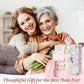 Best Mom Ever Coffee Mug Gift Set with Lid, Spoon & Coaster, 14oz Pink Marble Ceramic Cup for Mother&