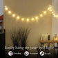 100PCS Heavy Duty Clear Adhesive Hooks for Outdoor String Lights, Cable Management Clips, Waterproof & UV-Resistant Wire Organizer for Holiday Decor (Transparent)