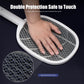 Dual-Mode UV Electric Mosquito Swatter with LED Attraction & 3000V Zapper – Rechargeable Bug Killer for Indoor and Outdoor Use (White)