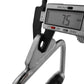 Solid D-Handle Cable Attachment for Home Gym & Cable Machine – Chrome-Finished Steel Bar with Anti-Slip Grip (Black) |