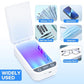 Nail Tool Cleaner with Blue Light, Portable USB Cleaning Box for Manicure Tools, Beauty Tool Cleaner for Salon, Tweezers, Jewelry & Phone