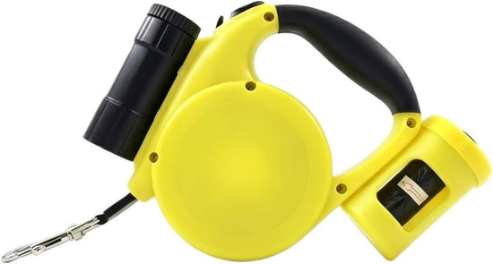 Versatile Retractable Dog Leash for Small & Medium Dogs, Ideal for Daily Walks & Outdoor Adventures, 16.4FT (Yellow)