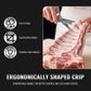 Professional Grade Rib Membrane Remover Tool – Ergonomic BBQ Rib Skinner & Prep Tool for Pork, Beef, and Poultry – Stainless Steel Design for Easy, Slippery Membrane Removal