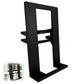Large Invisible Floating Bookshelf Holder, Black Metal Slide-On Book Display Organizer, No Drilling Space Saving Storage Stand for Shelves Cabinets Home Library Office Reading Room Book Lover