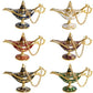 6-Piece Magic Genie Lamp Set, Perfect for Wedding Parties, Home Decor, and Themed Displays (Red)