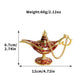 6-Piece Magic Genie Lamp Set, Perfect for Wedding Parties, Home Decor, and Themed Displays (Red)