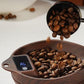 Coffee Bean Scale Weighing Tool Accurate 0.3G to 999G Multifunction Electronic Scale Bean Tray Weighing Scales for Household(black)