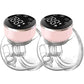 Hands-Free Wearable Electric Breast Pump for On-the-Go Mums with LED Display (Pink)