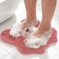 Silicone Shower Foot Scrubber Mat, Non-Slip Suction Cups for Floor & Tub Wall, Exfoliation & Massage, No Bending, Fits Up to Men&