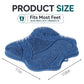 Silicone Shower Foot Scrubber Mat, Non-Slip Suction Cups for Floor & Tub Wall, Exfoliation & Massage, No Bending, Fits Up to Men&