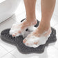 Silicone Shower Foot Scrubber Mat, Non-Slip Suction Cups for Floor & Tub Wall, Exfoliation & Massage, No Bending, Fits Up to Men&