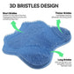 Silicone Shower Foot Scrubber Mat, Non-Slip Suction Cups for Floor & Tub Wall, Exfoliation & Massage, No Bending, Fits Up to Men&