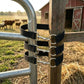 3PC Ranch Gate Strap Latch Adjustable Webbing with Metal Clip 19.69 Inch Gate Lock Easy Install for Barn Horse Cattle Fencing, Black (black)