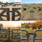 6PC Ranch Gate Strap Latch Adjustable Webbing with Metal Clip 19.69 Inch Gate Lock Easy Install for Barn Horse Cattle Fencing(black)