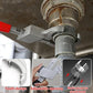 1set Multi-functional Wrenches Universal Large Open Faucet Wrench Bathroom Household Water Pipe Installation Tools,27 * 10cm(Red)