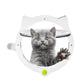 Indoor Cat Flap Door, 21cm/8.27in Opening
4 Locking Modes | Magnetic & Weatherproof | Thin Door & Wall | Easy Install |(black)