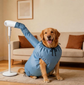 Dog Drying Bag for Quick Home Drying – Hassle-Free Grooming After Baths, XL (Blue)