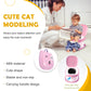 Portable Folding Potty for Toddlers – Compact Travel Toilet with Cat Design, Easy to Carry & Clean, Ideal for Home, Car, Camping, Outdoor Use (Pink)