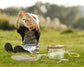 Kids Bug Catching Kit with Extendable Net, Magnifier & Observation Habitat – Outdoor Exploration Toy for Backyard & Camping (Brown)