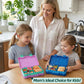 Kids Bento Lunch Box with 6 Compartments, BPA-Free, Microwave & Dishwasher Safe, Leak-Proof for School & Picnics (Pink)
