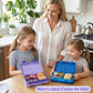 Kids Bento Lunch Box with 6 Compartments, BPA-Free, Microwave & Dishwasher Safe, Leak-Proof for School & Picnics (Purple)