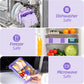 Kids Bento Lunch Box with 6 Compartments, BPA-Free, Microwave & Dishwasher Safe, Leak-Proof for School & Picnics (Purple)