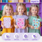 Kids Bento Lunch Box with 6 Compartments, BPA-Free, Microwave & Dishwasher Safe, Leak-Proof for School & Picnics (Purple)