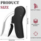 Goose-Style Rapid Wine Opener Set 20 x 13 cm – Heavy-Duty Lever Corkscrew with Foil Cutter, Pourer, Stopper, and Extra Spiral Worm – Premium Stainless Steel Wine Kit in Gift Box (Black)