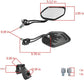 Universal Bike Rear View Mirror, Adjustable Handlebar Rearview Mirror for Motorcycle, E-Bike, Scooter, Mountain Bike, Aluminum Alloy, Wide Angle (Black)