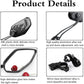 Universal Bike Rear View Mirror, Adjustable Handlebar Rearview Mirror for Motorcycle, E-Bike, Scooter, Mountain Bike, Aluminum Alloy, Wide Angle (Black)
