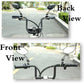 Universal Bike Rear View Mirror, Adjustable Handlebar Rearview Mirror for Motorcycle, E-Bike, Scooter, Mountain Bike, Aluminum Alloy, Wide Angle (Black)