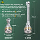 Multi-Function Rotating Faucet Aerator – 360° Swivel Kitchen Sink Extender with Adjustable Flow Modes, 3-inch & 7-inch Lengths, Anti-Splash Sprayer for Washing, Cleaning, and Filling (Silver,Long)