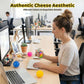 5 PCS Color Changing TPR Stress Balls for Office & Classroom – Soft Sensory Squeeze Toys to Relieve Anxiety (Multicolor)