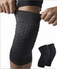 Honeycomb Knee Pads for Kids, Teens & Adults – Protective Compression Knee Guards for Basketball, Football, Cycling & Running(Black,S)