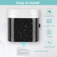 Wall-Mounted Toothbrush Holder & Automatic Toothpaste Dispenser with Magnetic Dust Cover for Family Bathroom (Black)