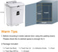 Hanging Kitchen Compost Bin with Lid for Cabinet Door or Wall, No-Drill Adhesive Mount, Odor-Proof & Space-Saving (White)