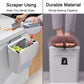 Hanging Kitchen Compost Bin with Lid for Cabinet Door or Wall, No-Drill Adhesive Mount, Odor-Proof & Space-Saving (Grey)
