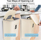 Hanging Kitchen Compost Bin with Lid for Cabinet Door or Wall, No-Drill Adhesive Mount, Odor-Proof & Space-Saving (Beige)