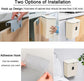 Hanging Kitchen Compost Bin with Lid for Cabinet Door or Wall, No-Drill Adhesive Mount, Odor-Proof & Space-Saving (Beige)