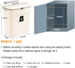 Hanging Kitchen Compost Bin with Lid for Cabinet Door or Wall, No-Drill Adhesive Mount, Odor-Proof & Space-Saving (Beige)