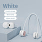 Portable Neck Fan with 5-Speed Adjustable Cooling – Lightweight Rechargeable Bladeless Fan for Travel, Outdoor, Gym, Office Use – Ultra-Quiet & Foldable (White)
